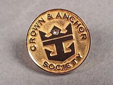 Vintage Crown & Anchor Society  Lapel Hat Vest Pin