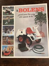 1965 VINTAGE ORIGINAL BOLENS LAWN GARDEN ESTATE KEEPER TRACTOR COLOR BROCHURE