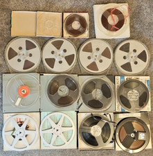 15 Reel to Reel Tape MIX Vintage Ferrograph Aluminium Metal Tape Case