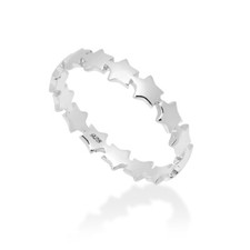 925 Solid Sterling Silver Multi Star Ring in Sizes G-Z /20 Different Sizes  