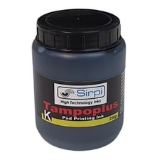 Black Pad Printing Ink Tampoplus – 250g, Glossy, 1/2K, Toy Safe, Industrial Use