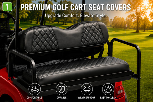 Golf cart rear - rear, seat