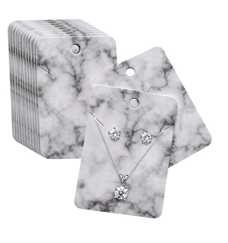 Jewellery display cards - jewellery, marble