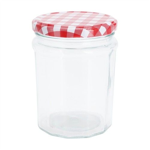 Glass jam jar 450ml vintage - jam,