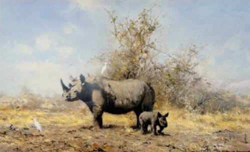 David shepherd signed print - david,