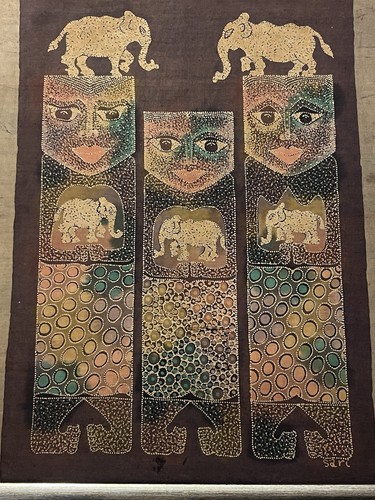 Original batik signed work - batik,