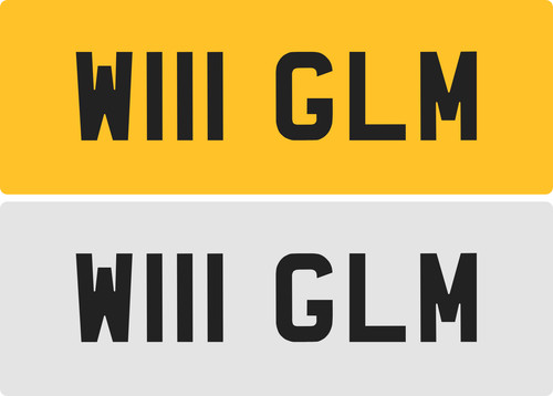Glm private number - number, plate