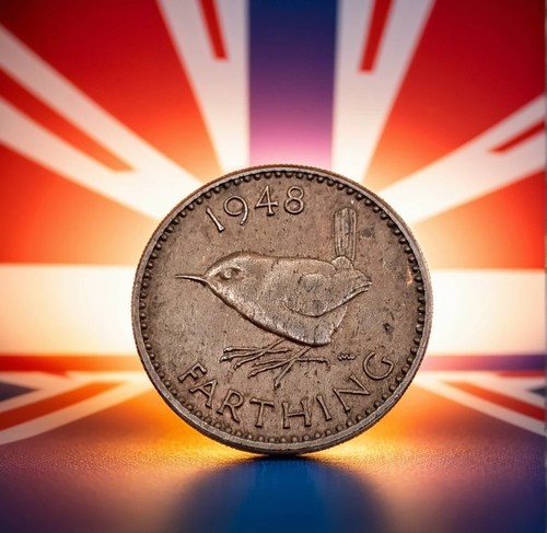 Great britain farthing coin - 1,