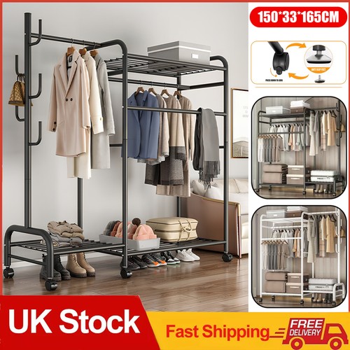 Double clothes rail rack - clothes,