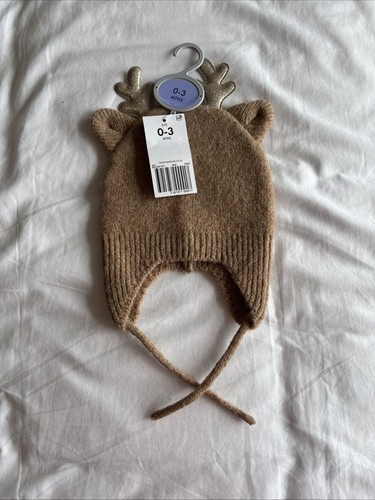 Baby reindeer winter hat - winter, 0-3