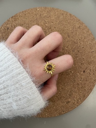 Vintage style sunburst ring - vintage,