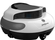 POOLPURE Pool Robot, 120 Minutes Powerful Cleaning, Double Motor, White&Grey