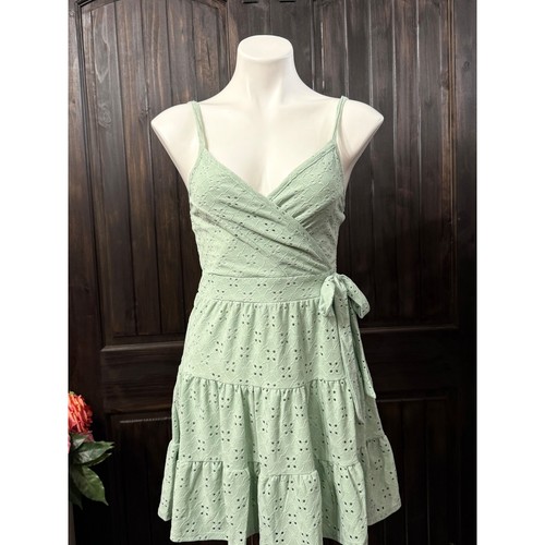 Stiletto sage green eyelet - green,