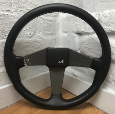 Genuine Renault Alpine A610 GTA V6 350mm black leather steering wheel. RARE!  7C