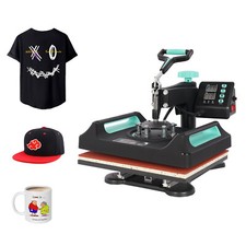 5 in1 Heat Press Machine 15x15" Sublimation Printer for T-Shirt/Mug/Hat A Grade