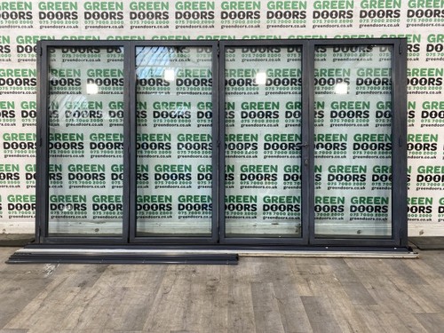 Wide grey aluminium bifolds - wide,