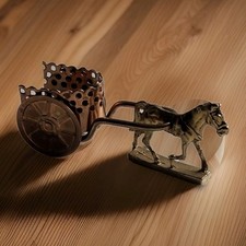 Vintage Miniature Brass Roman