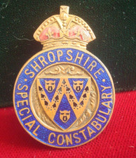 ENAMEL BADGE SHROPSHIRE SPECIAL CONSTABULARY 40mm