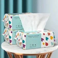 3 packs Disposable Soft Cotton Tissue Face Towel Clean Makeup Towel Skin Care