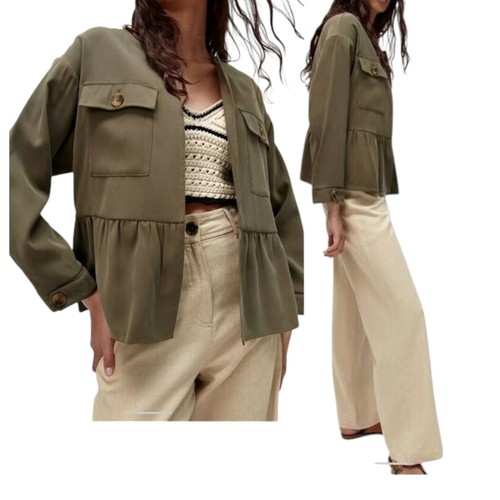 Zara shirt jacket ruffle - shirt,