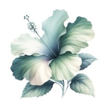 9x9cm flower wall decal