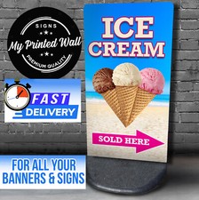 Ice Cream Sold Here A Board