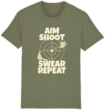 Aim Shoot Swear Repeat T-Shirt
