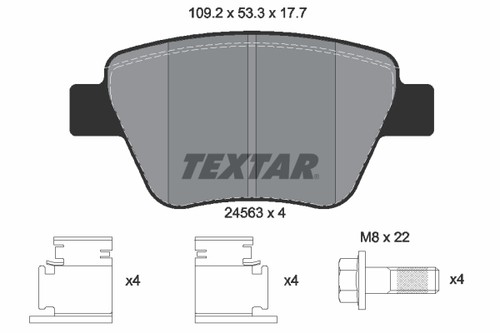 Fits textar 2456301 ham - fits,
