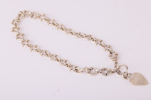 Sterling silver heart - heart, charm