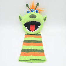 The Puppet Company Ltd 3 Eyed Sockette Hand Puppet Monster NARG w/ Squeaker
