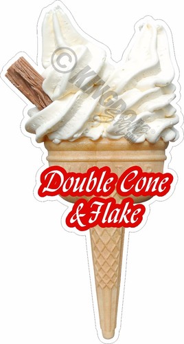 Soft ice cream double - cream, &