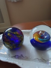 2x Glass Paper Weights