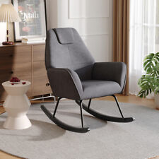 Nursing Rocking Chairs Velvet Nursery Glider Rocker Armchair Living Room Bedroom
