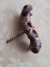 Vine Wood Grape Knotted Root French Corkscrew 6"  Wine Opener Man Cave Bar Gift