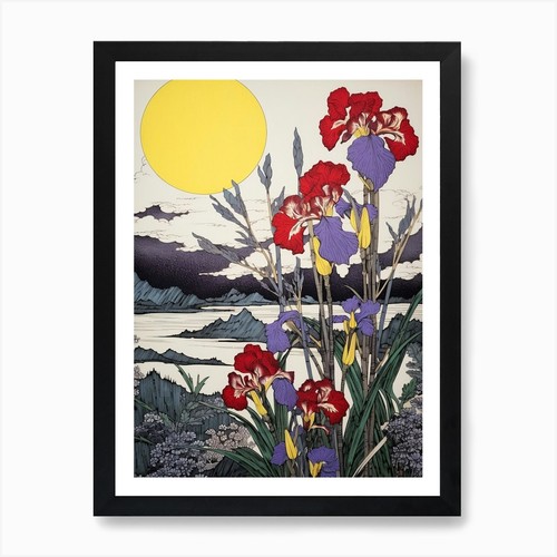 Ayame japanese iris vintage - 2,