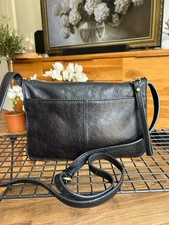 Marks & Spencer shoulder crossbody bag M&S black leather 