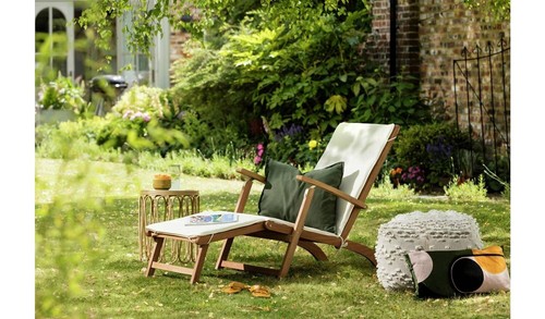 Folding wooden sun lounger - lounger,