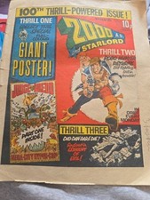 2000AD Prog 100 Starlord Judge Dredd Comic Book Feb 1979 IPC