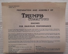 Preparation and Assembly of Triumph Tiger Cub (T20) engines - Free UK Postage