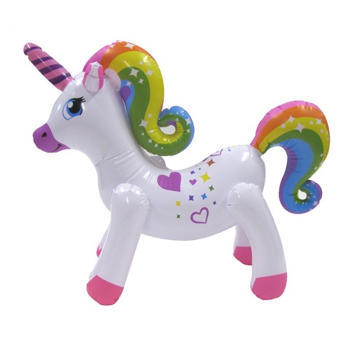 Inflatable rainbow unicorn - rainbow,