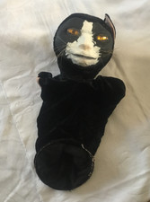 paper mache cat glove puppet