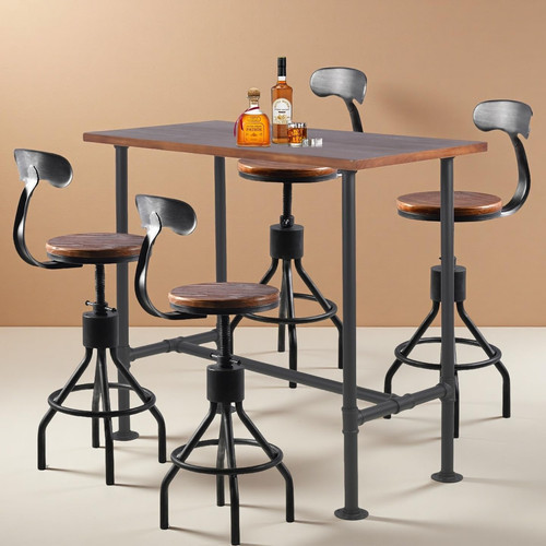 Industrial bar table with - bar,