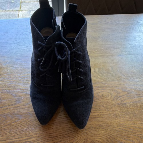 Clarks black suede - black, ankle