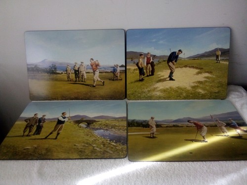 Vintage golf place mats - place,