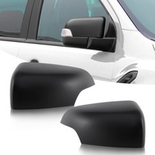 Matte Black Side Door Wing Mirror Cover Caps for Ford Ranger 2012-2022 T7 T8