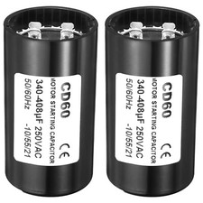 2Pcs 340-408uF/Mfd 250VAC