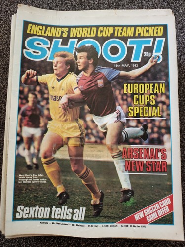 Shoot football magazines 1982 - football,