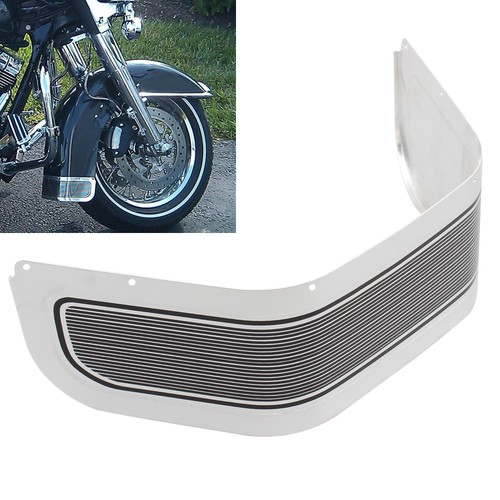 Chrome front fender trim skirt - chrome,