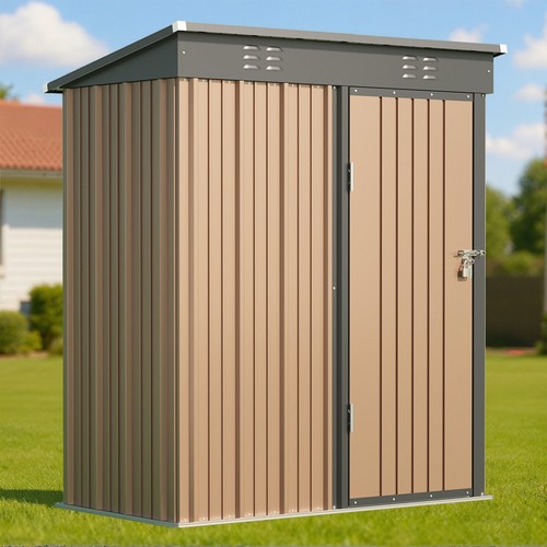 6x5ft lockable metal garden - 6x5ft,