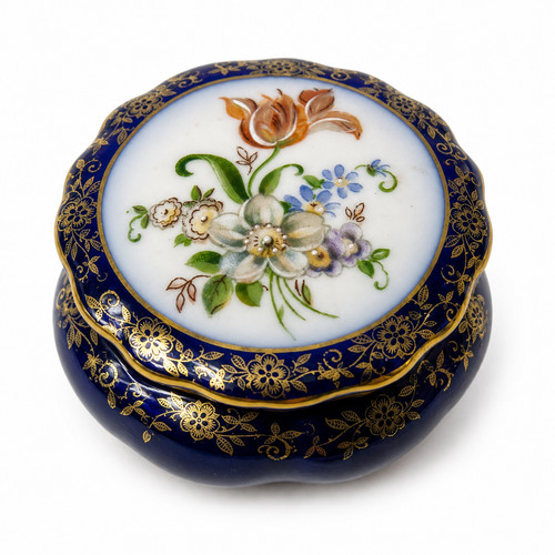 Vintage porcelain trinket - porcelain,